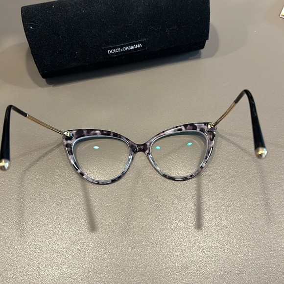 Dolce & Gabbana Cat Eye Glasses Leopard Print - Picture 6 of 8